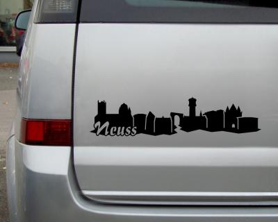 Neuss Skyline Aufkleber