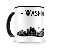 Tasse Washington, D.C. Skyline Tasse Modellnummer  schwarz/schwarz