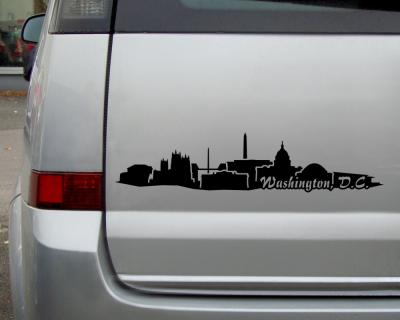 Washington, D.C. Skyline Autoaufkleber