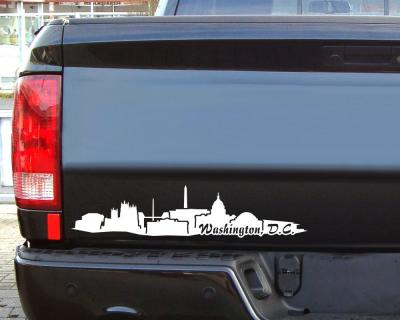 Washington, D.C. Skyline Autoaufkleber - Ansicht 3