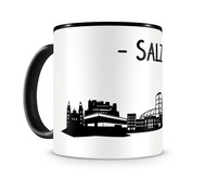 Tasse Salzburg Skyline Tasse Modellnummer  schwarz/schwarz