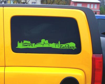 Salzburg Skyline Autoaufkleber Aufkleber