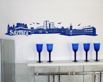 Salzburg Skyline Wandtattoo