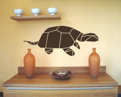 Origami Schildkrte Wandtattoo