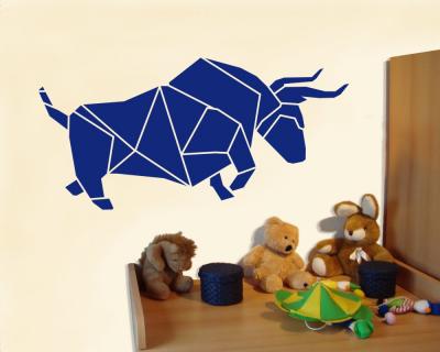Origami Stier Wandtattoo - Ansicht 3