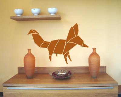 Origami Fuchs Wandtattoo - Ansicht 3