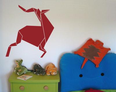 Origami Hirsch Wandtattoo - Ansicht 2