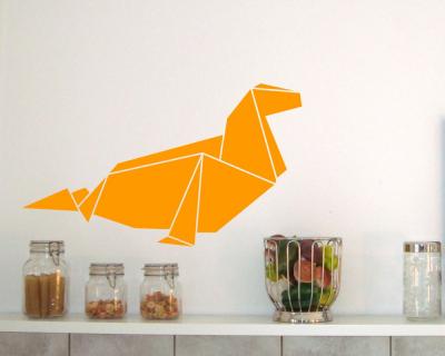 Origami Robbe Wandtattoo - Ansicht 2