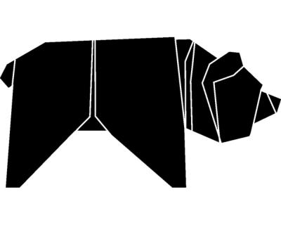 Origami Br Wandtattoo - Ansicht 1