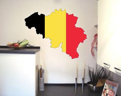 Belgien Wandtattoo mit der Nationalflagge - Ansicht 3
