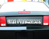 San Francisco Schriftzug Skyline Aufkleber