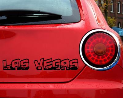 Las Vegas Schriftzug Skyline Aufkleber