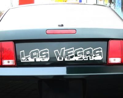 Las Vegas Schriftzug Skyline Aufkleber - Ansicht 3