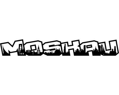 Moskau Schriftzug Skyline Aufkleber - Ansicht 1
