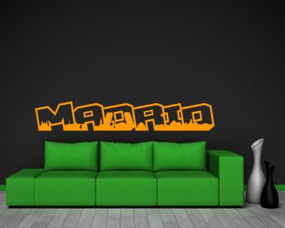 Madrid Schriftzug Skyline Wandtattoo - Ansicht 3