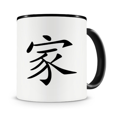 Tasse mit dem Motiv Chinesisches Zeichen fr Familie