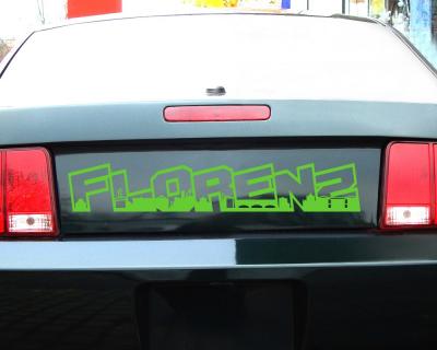 Florenz Schriftzug Skyline Aufkleber