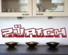 Zrich Schriftzug Skyline Wandtattoo Wandtattoo