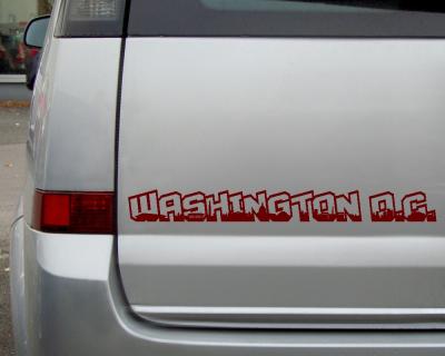 Washington, D.C. Schriftzug Skyline Aufkleber Aufkleber