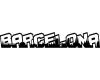 Barcelona Schriftzug Skyline Wandtattoo Wandtattoo
