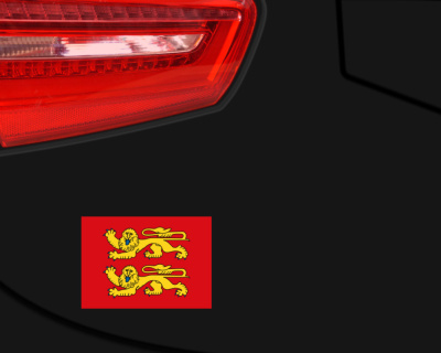 Normandie Flagge Aufkleber - Ansicht 2