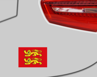 Normandie Flagge Aufkleber - Ansicht 3