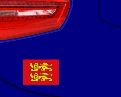 Normandie Flagge Aufkleber - Ansicht 4