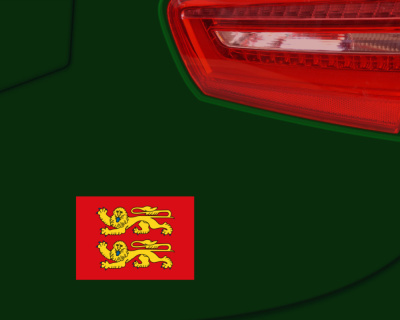 Normandie Flagge Aufkleber - Ansicht 6