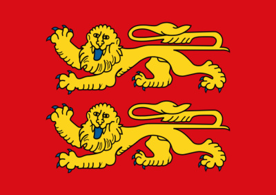 Normandie Flagge Aufkleber