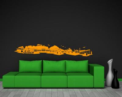 Athen Skyline Wandtattoo Wandtattoo