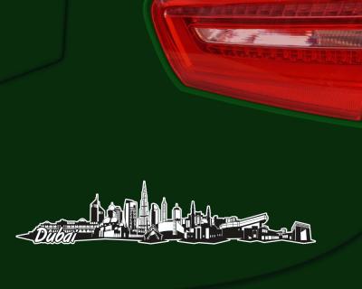 Dubai Skyline Autoaufkleber