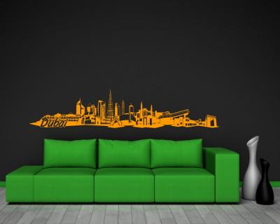 Dubai Skyline Wandtattoo - Ansicht 3