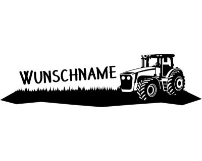 Tr Aufkleber Trecker mit Name - Ansicht 1
