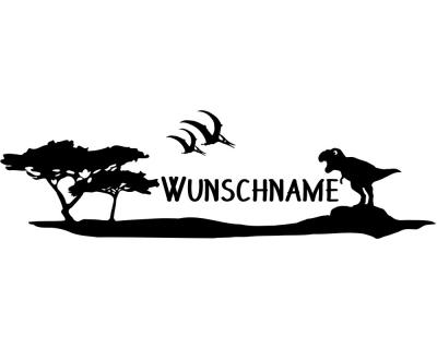 Tr Aufkleber Dinos mit Name T-Rex - Ansicht 1