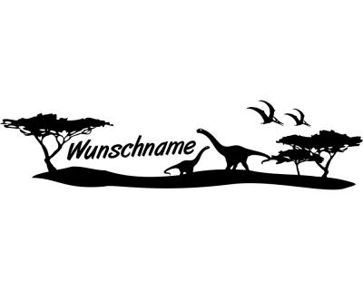 Tr Aufkleber 4 Dinos mit Name T-Rex - Ansicht 1