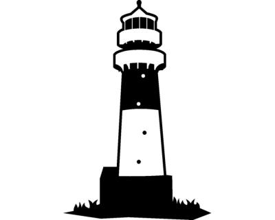 Leuchtturm Bsum Wandtattoo - Ansicht 1