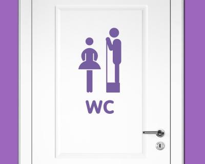 Lustiges WC Tr Schild Wandtattoo Wandtattoo