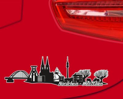 NRW Skyline Autoaufkleber