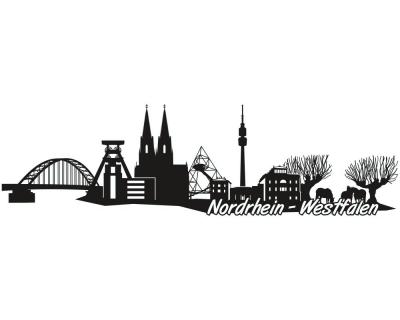 NRW Skyline Autoaufkleber - Ansicht 1