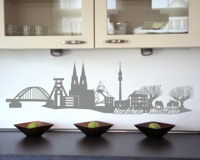 NRW Skyline Wandtattoo