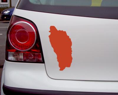 Dominica Aufkleber Insel
