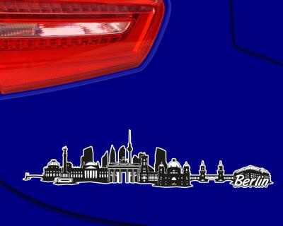 Berlin City Skyline Autoaufkleber