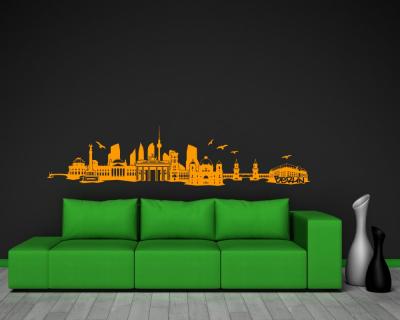 Berlin Skyline Wandtattoo - Ansicht 3
