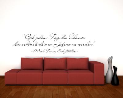 Zitat die Chance Wandtattoo - Ansicht 2