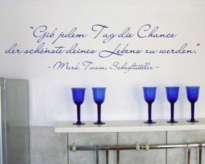 Zitat die Chance Wandtattoo