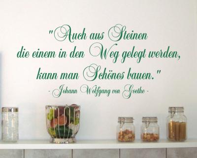 Zitat Steine im Weg Wandtattoo