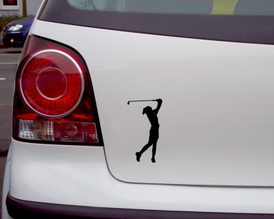 Golfspielerin Aufkleber