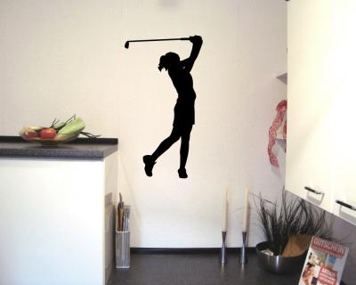 Golfspielerin Wandtattoo - Ansicht 3