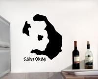 Santorini Insel Wandaufkleber