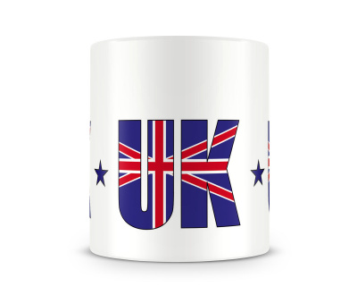 Tasse mit Grobritannien / UK Schriftzug Tasse